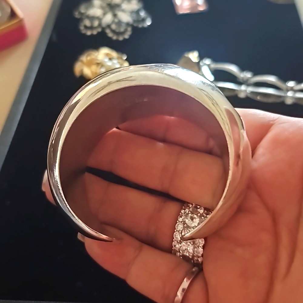 Solid Sterling Silver Dome Bracelet - image 5